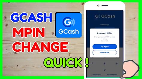 how to reset gcash mpin